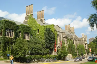 Hart House at the University of Toronto, an ivy-covered Gothic Revival building