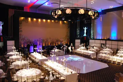 The Eglinton Grand: ballroom set for an event