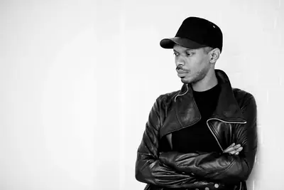 Kenny Glasgow: black-and-white portrait of the DJ