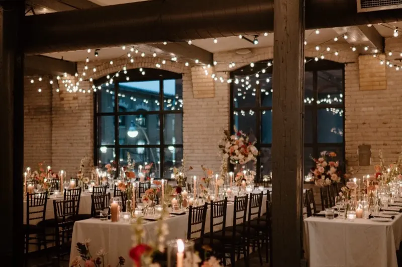 Storys Building: dining room set for an event